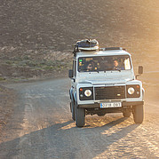 4WD Land Rover camino a casa